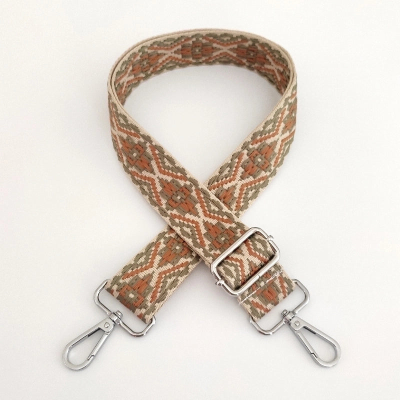 New 3.8cm Jacquard Webbing Wide Adjustable Bag Replacement Long Strap