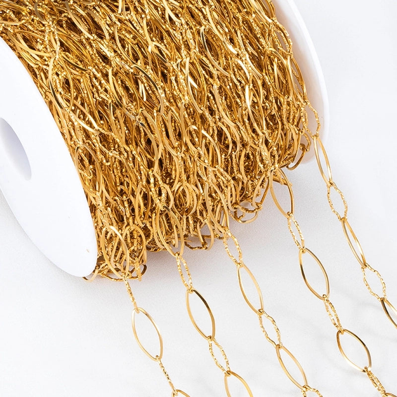 1 Piece 304 Stainless Steel 1M Jewelry Accessories Chain