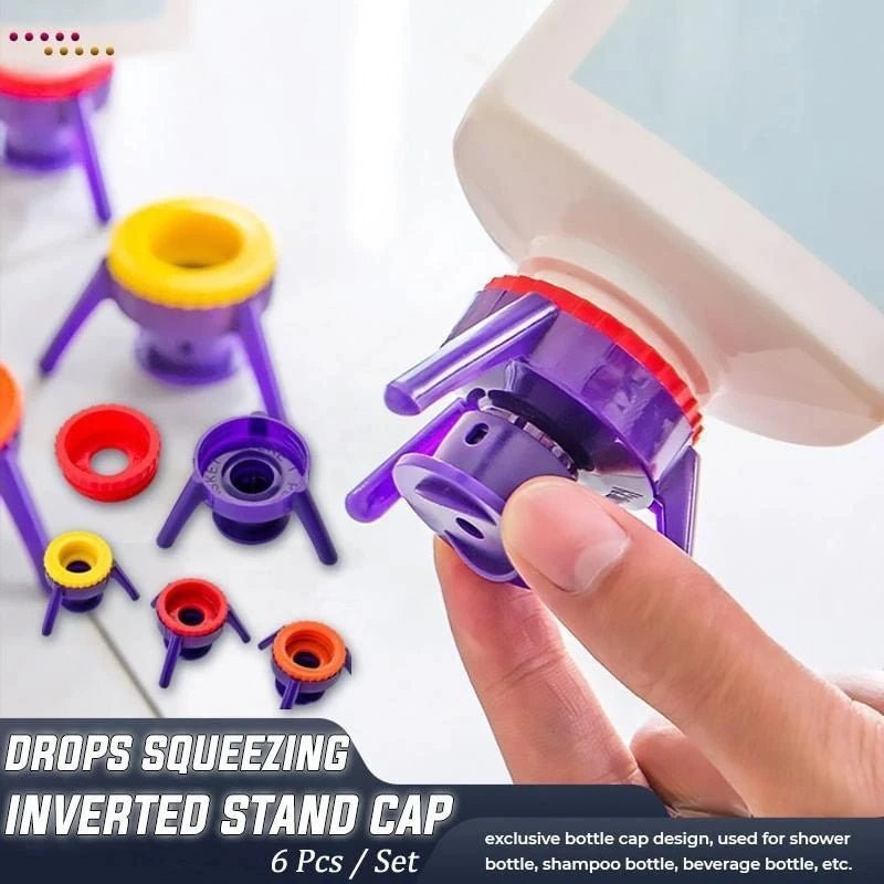 Inverted Tripod Stand Leak-Proof Squeeze Bottle Cap
