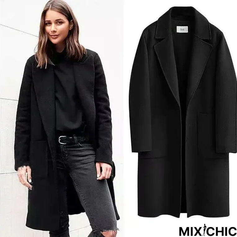 Long Loose Thick Wool Coat