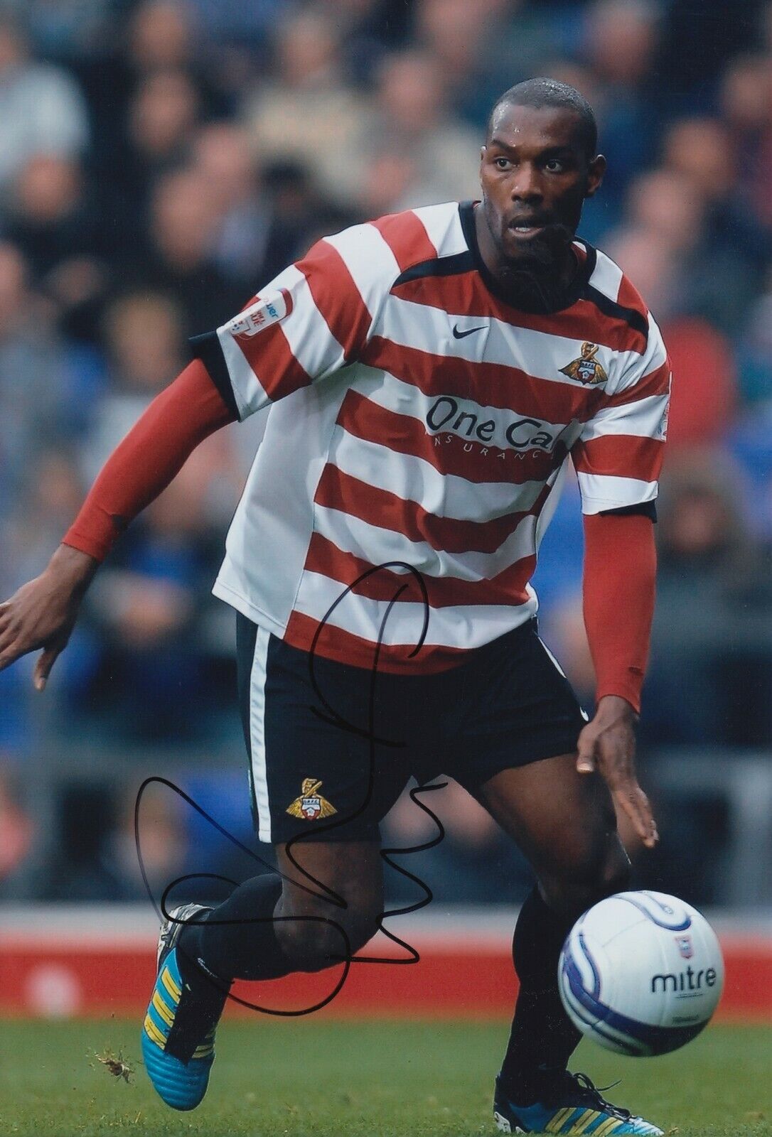 Shelton Martis Hand Signed 12x8 Photo Poster painting - Doncaster Rovers - Football Autograph.