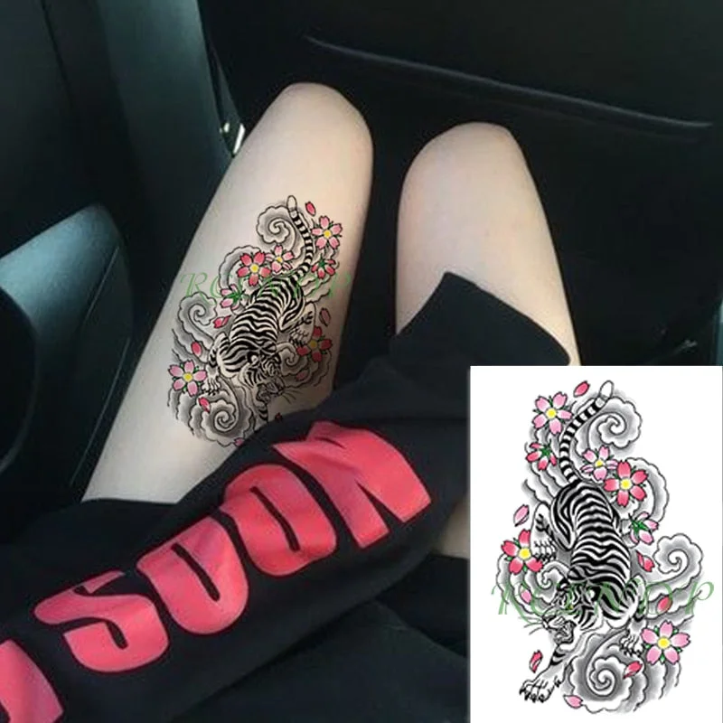 Waterproof Temporary Tattoo Sticker Sexy Thigh Love Sick English Words Gothic Water Transfer Fake Tatto Flash Tatoo for Women