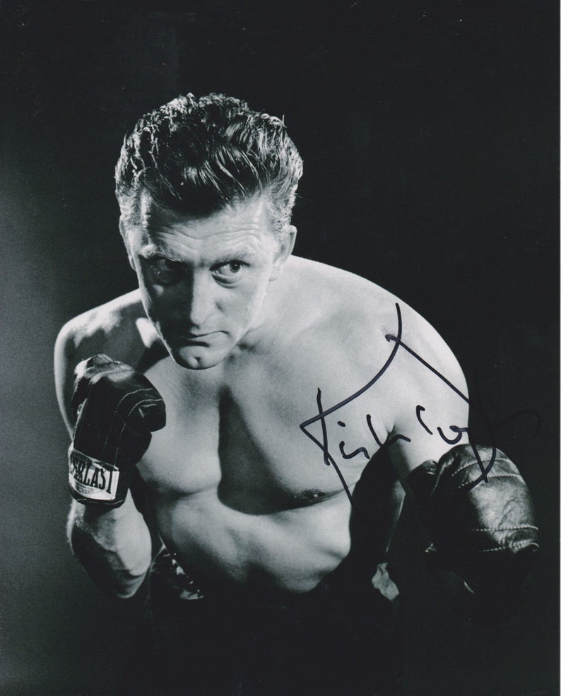 Kirk Douglas Signed Autographed Champion