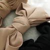 Neutral Color Large Bowknot Ribbon Hair Band