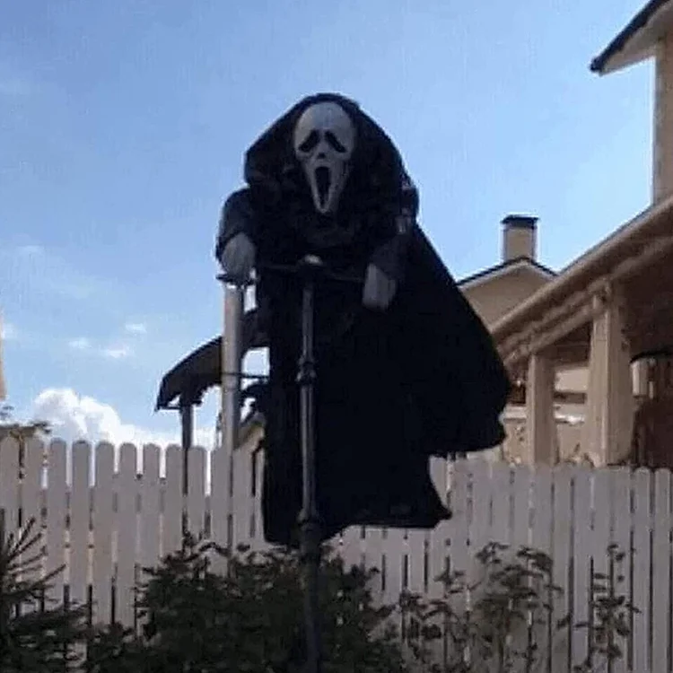 Halloween Decor Garden Ghostface Scarecrow