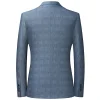 non-iron plaid casual suit jacket