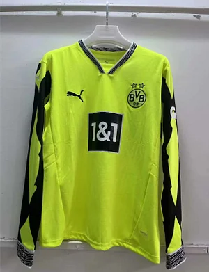 2025/2026 Long Sleeve Dortmund Special Edition Fluorescent green Football Shirt 1:1 Thai Quality