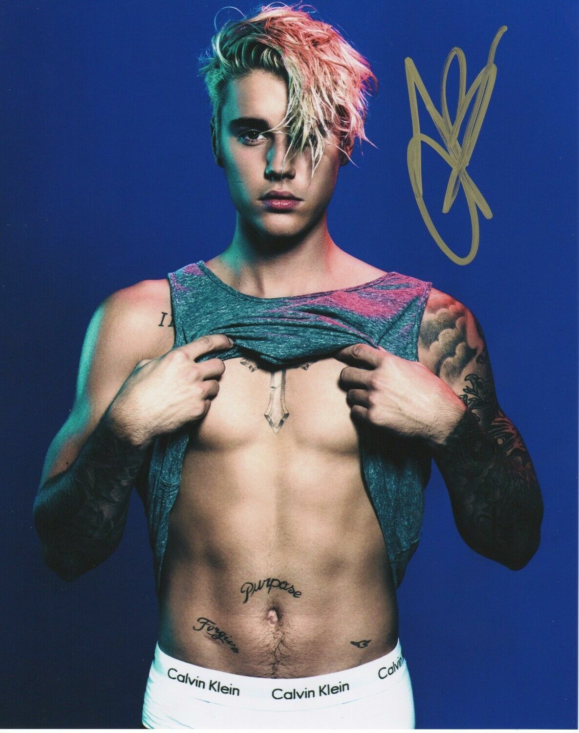 Justin Bieber Autographed Signed 8x10 Photo Poster painting REPRINT