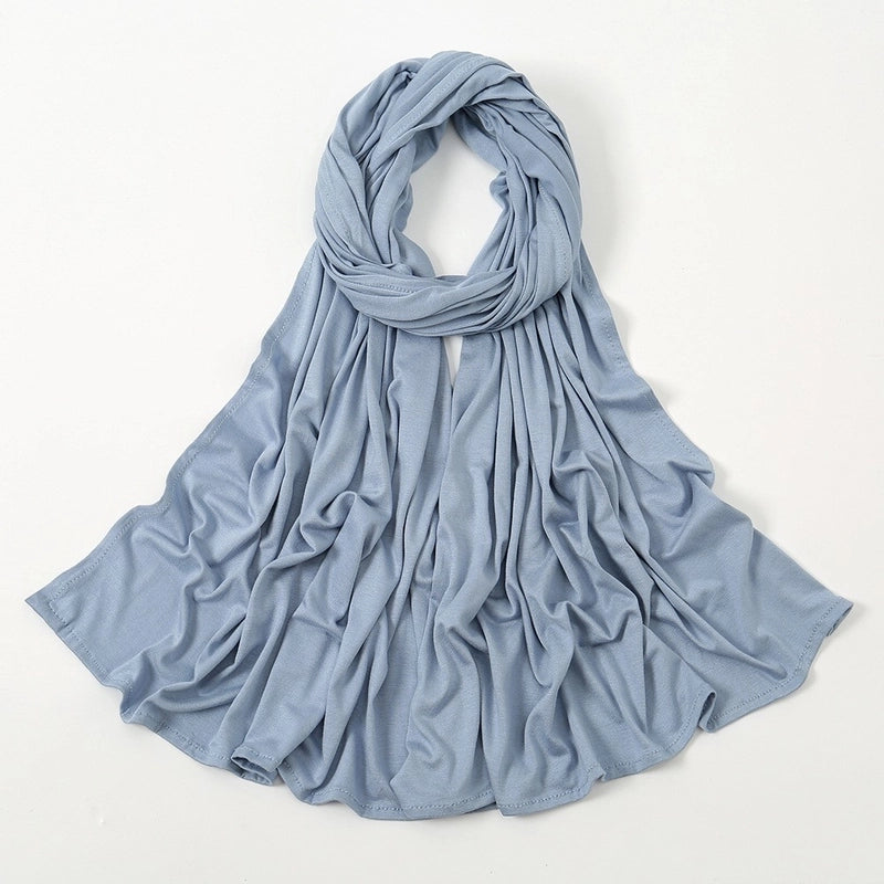 Hot New Solid Color Mercerized Cotton Jersey Scarf Soft Scarf Spot