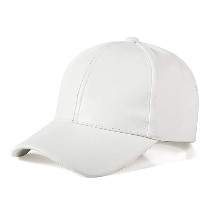 Winter Men s Warm Baseball Cap PU LeatherWindproof Leisure Outdoor Sports Cap Solid Color Dad Casquette