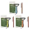 2In1 Pet Grooming Rake Anti-Slip Handle Double-Sided Deshedding Comb Multi-Purpose Extra-Wide Dog Grooming Brush for Detangling Deshedding Brushing/Thinning