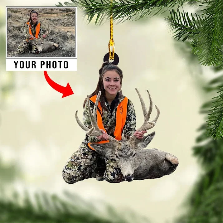 Hunting Custom Photo Ornament