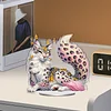 Cat DIY Acrylic Desktop Diamond Art Kit Single-Sided for Home Decor