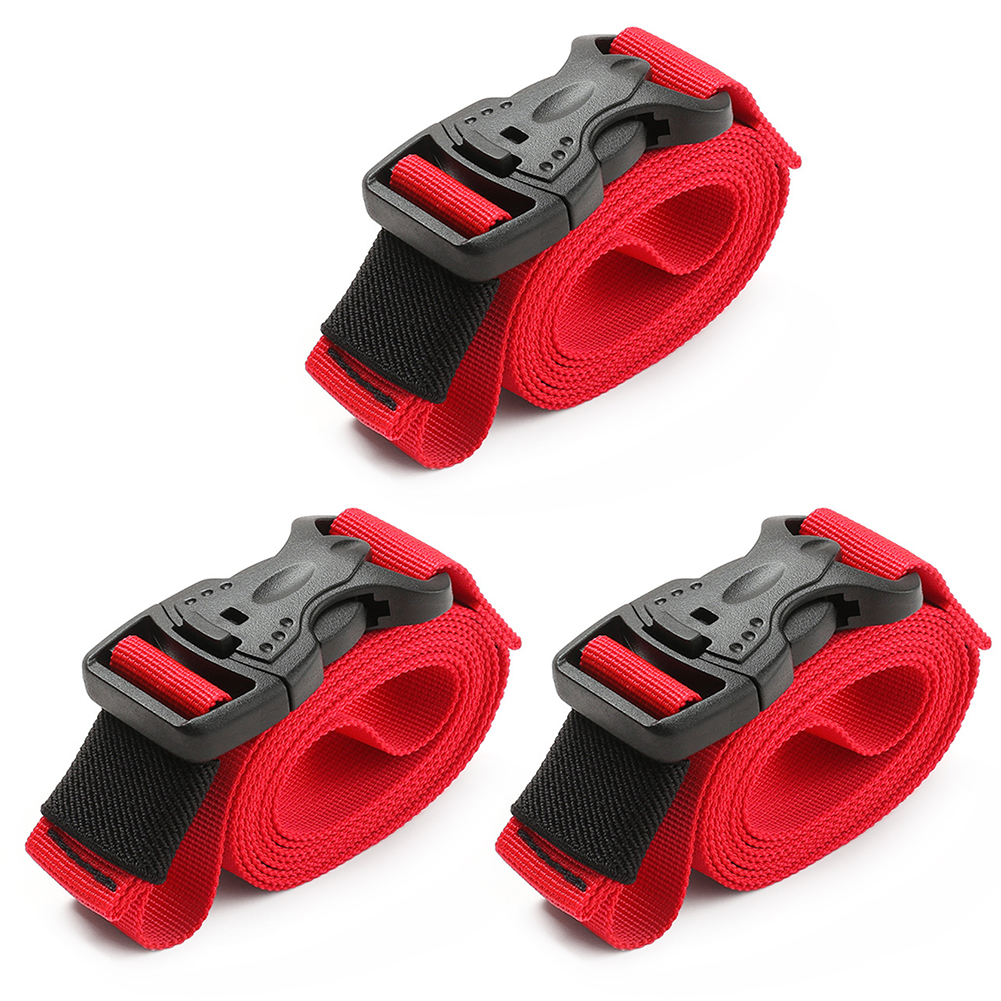 

3pcs Durable Nylon Cargo Strap Tie Down Luggage Fastener Belt with Buckle, 501 Original