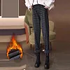 📢📢50% DE R&Eacute;DUCTION！！！🎁Pantalon droit &agrave; carreaux pour femme