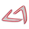 1 Pair Car Side Air Vent Cover Trim Fender Stickers for 3 Series 2012-2016