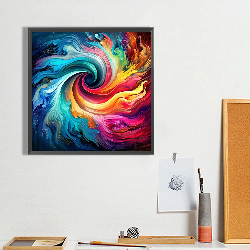 Partial AB Diamond Painting - Full Square Drill - Swirl(Canvas|50*50cm)