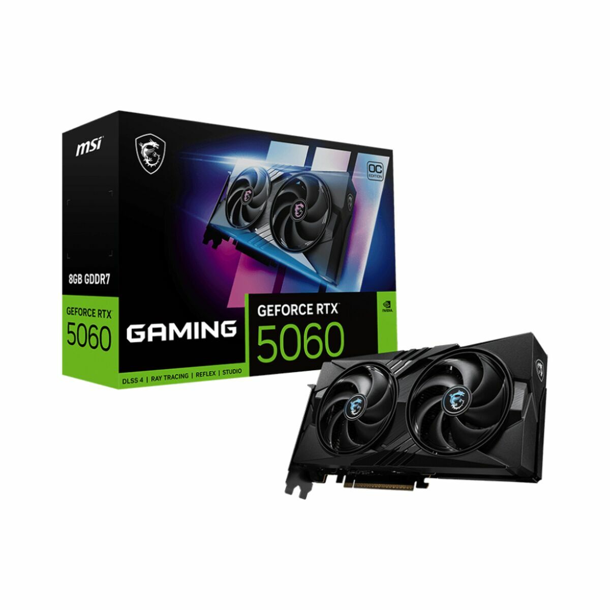 Graphics card MSI 912-V537-005 GEFORCE RTX 5060 8 GB GDDR6X GDDR7