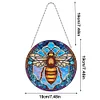Suncatcher Bee Diamond Painting Hanging Pendants for Kid Adults DIY Craft