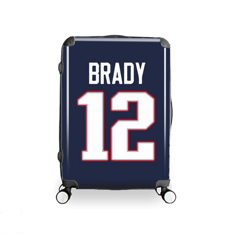 The Number 12 Is Tom Brady, Football Hardside Luggage
