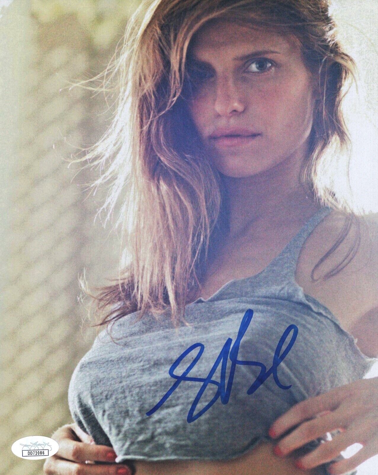 LAKE BELL Hand Signed IN A WORLD 8x10 SEXY Photo Poster painting IN PERSON Autograph JSA COA