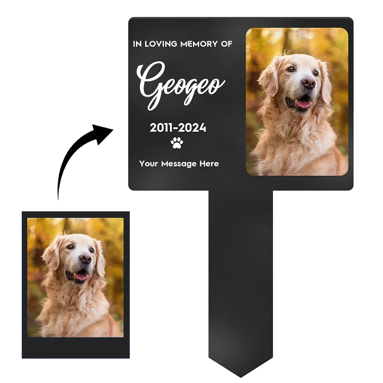 Personalized Pet Grave Markers Dog, Pet Headstones for Dogs for Lost Dog Sympathy Gift, Waterproof Dog Grave Markers Outdoor, Garden Dog Cross for Grave, Dog Tombstones For Graves Outdoor