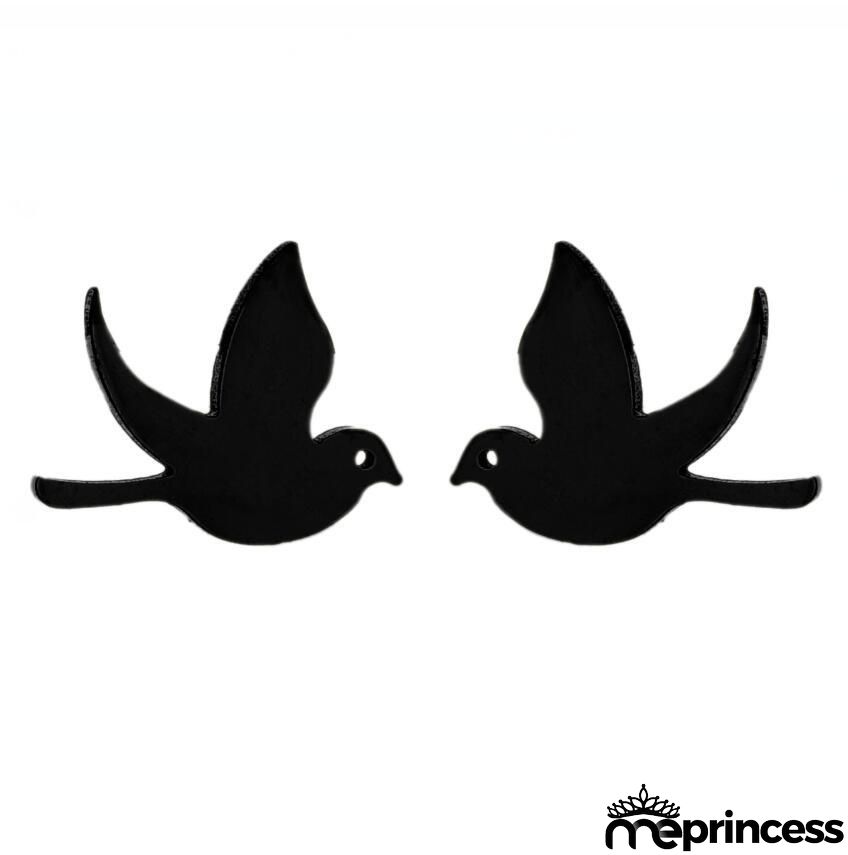 Women Fashion Hollow Eagle Owl Snake Dolphin Bee Giraffe Elephant Dog Cat Rabbit Fish Bird Penguim Stainless Steel Stud Earrings