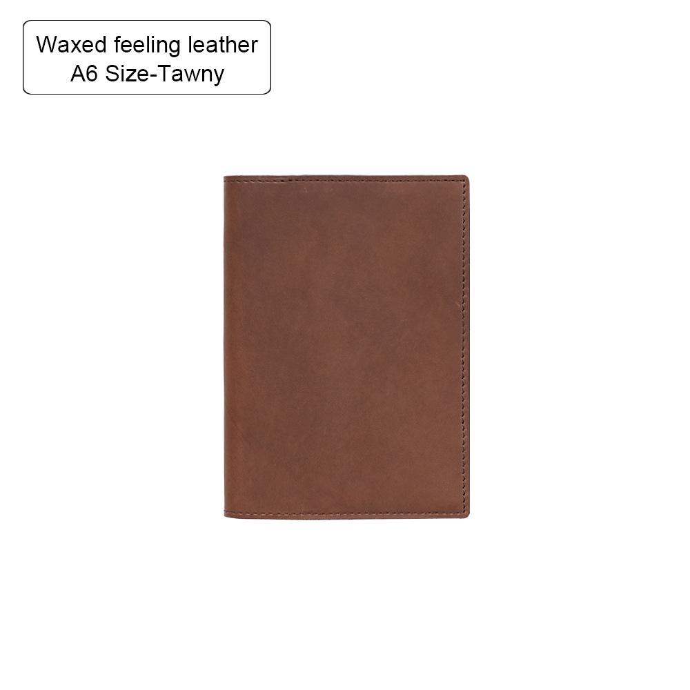 100% Genuine Leather Cover A5A6B6 Sketchbook Planner with Grid Blank Insert Retro Notebooks and Journals Diary Cover Stationery