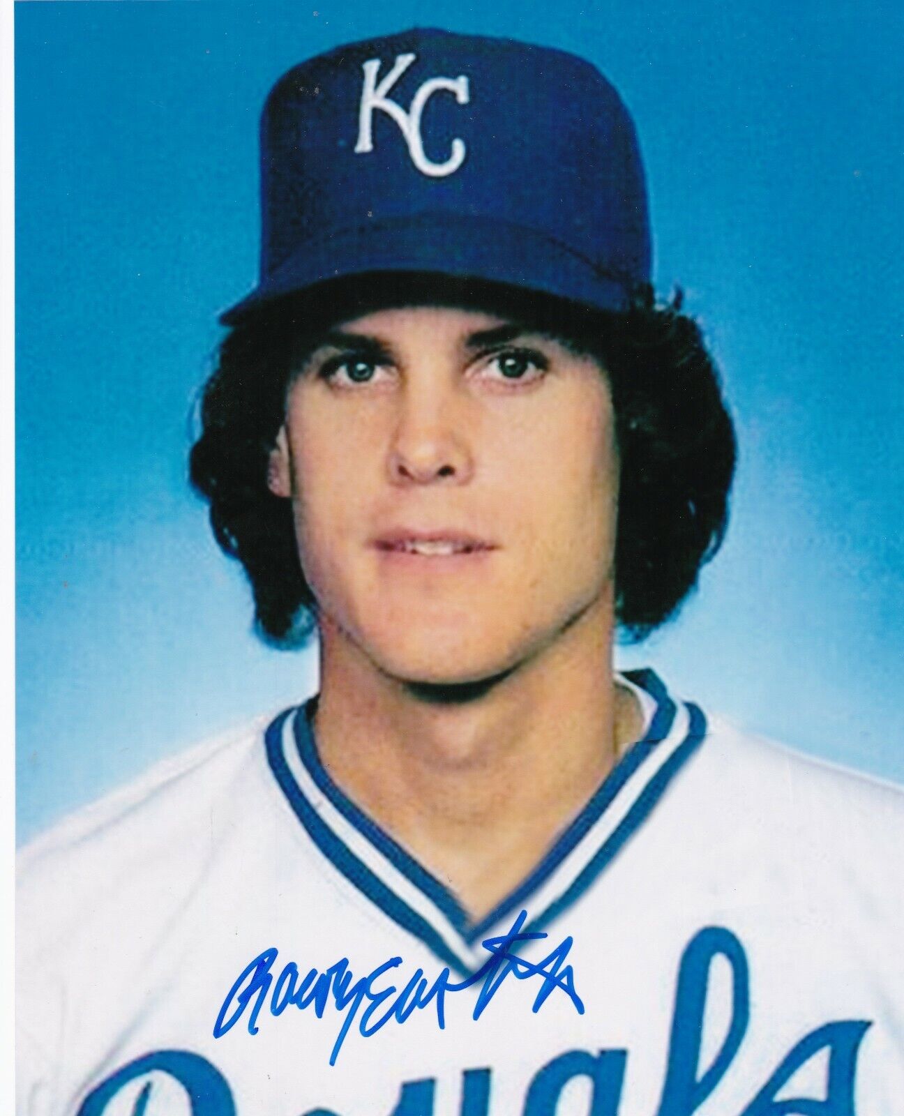 RAWLY EASTWICK KANSAS CITY ROYALS ACTION SIGNED 8x10