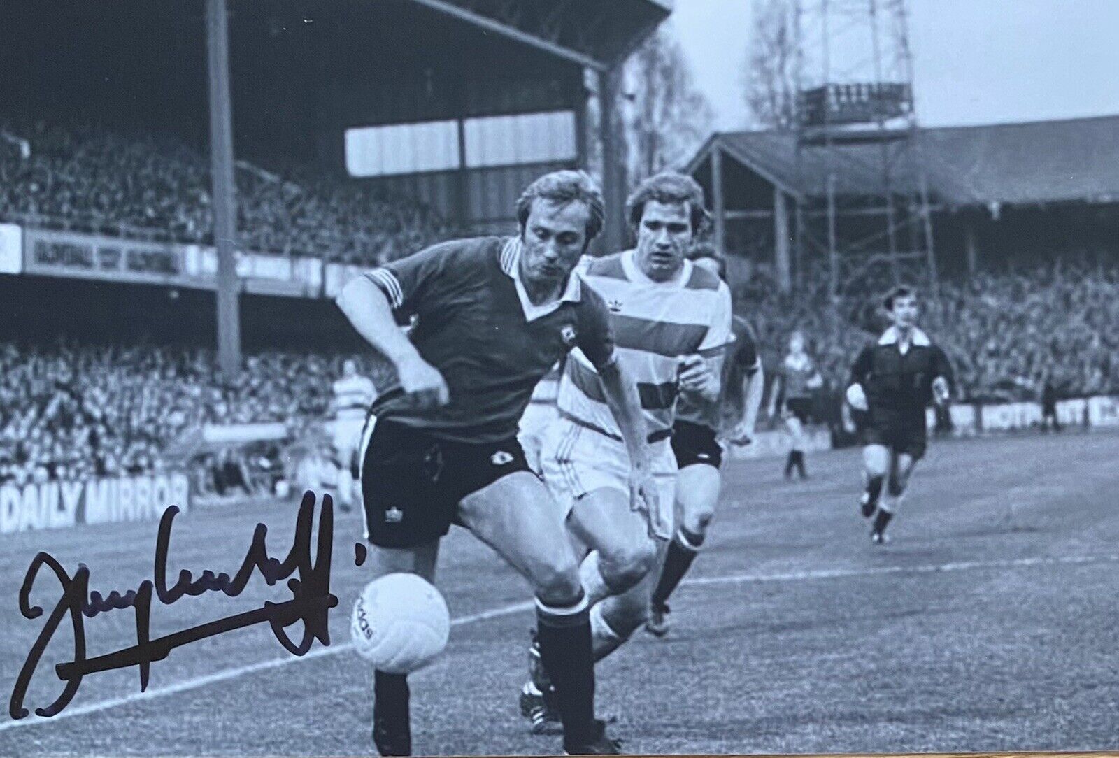 Jimmy Greenhoff Genuine Hand Signed Manchester United 6X4 Photo Poster painting 8