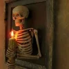 D&eacute;coration murale d&rsquo;Halloween Encadr&eacute;e 3d Squelette Torse Bougie