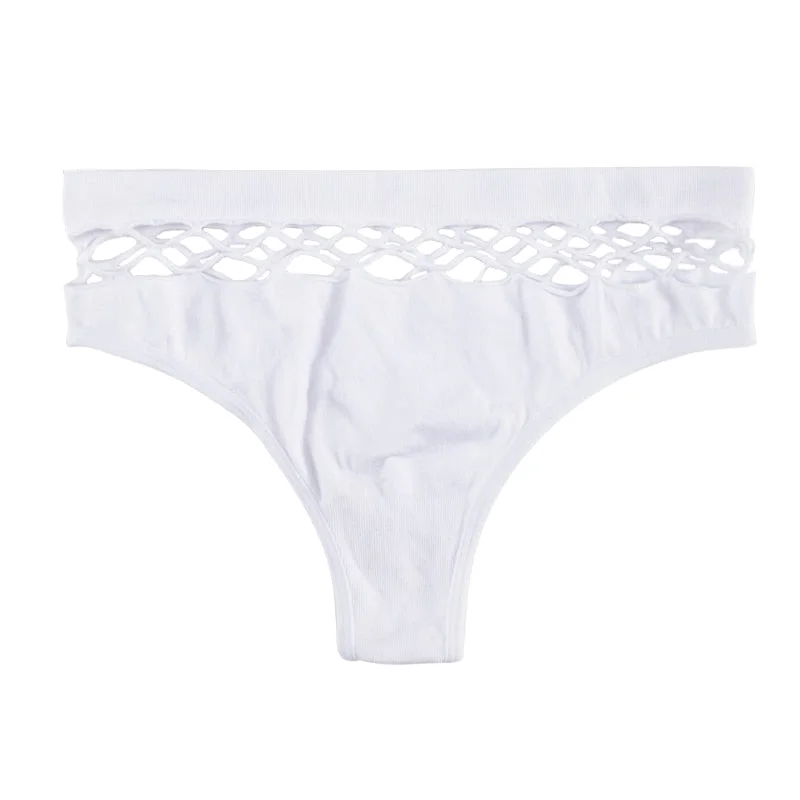 New Women's Underwear Panties Sexy High Elastic Mesh Thong Hip Hip Waist Large Size Comfortable Female Fashion Lingerie
