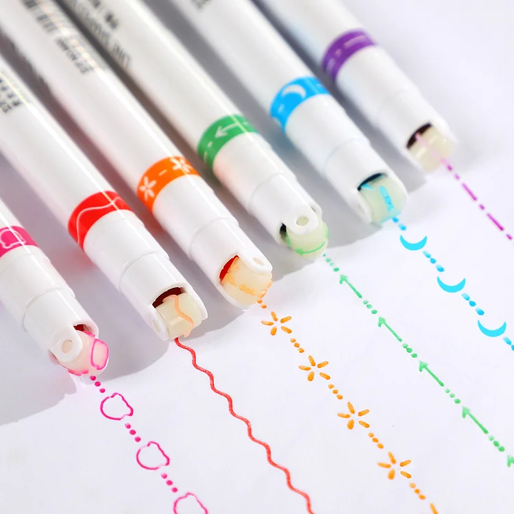 6pcs/set 3d Jelly Pen, Marker Pen For Bullet Journaling, Drawing, Coloring,  Highlighting