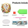 2D Flat Print DIY Flower Jesus Desktop Diamond Art Kits Double-Sided Table Decor