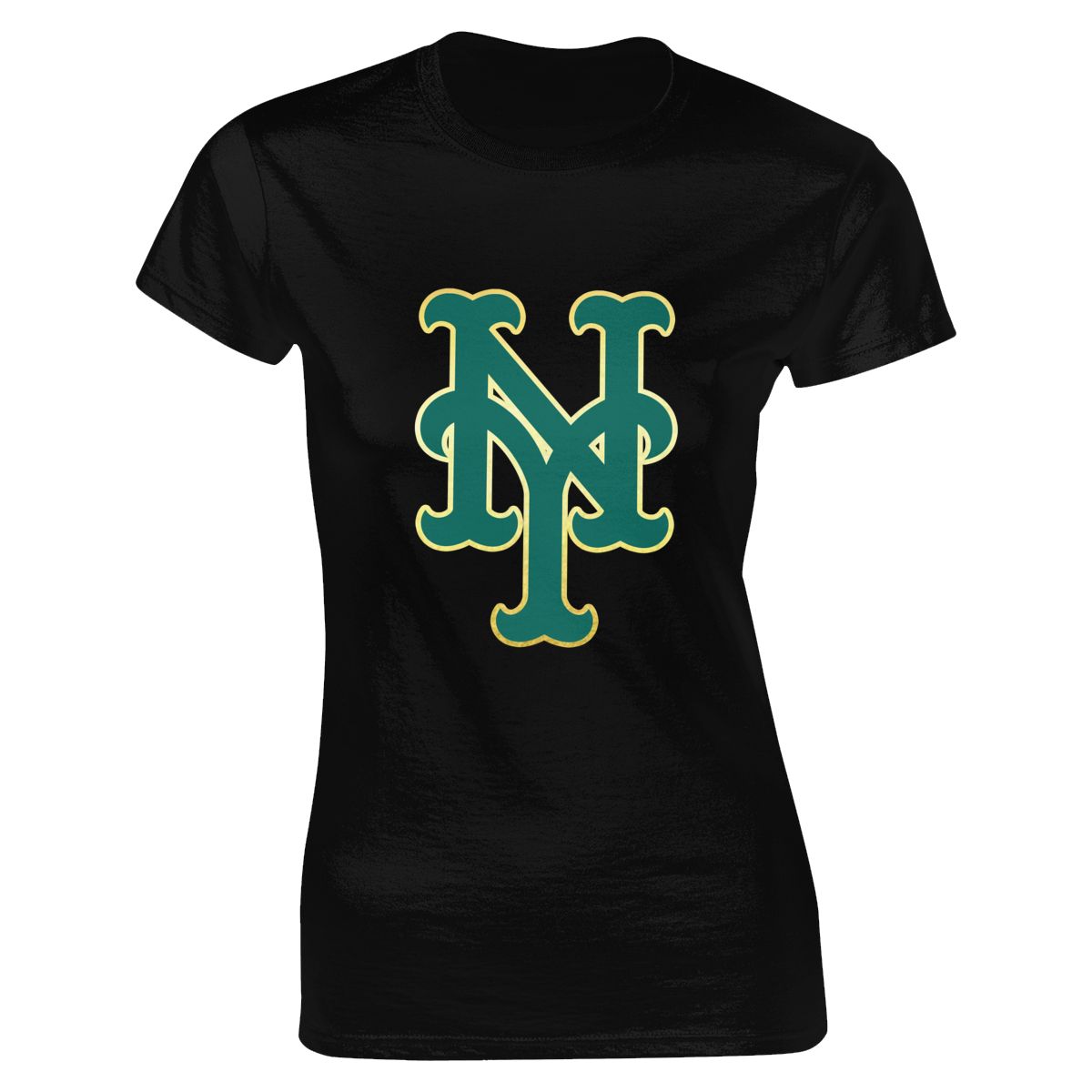 New York Mets St Patrick's Day Women's Crewneck T-Shirt