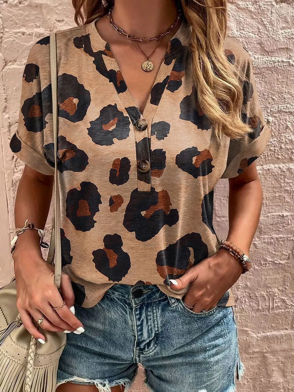 Casual Leopard Print T-Shirt