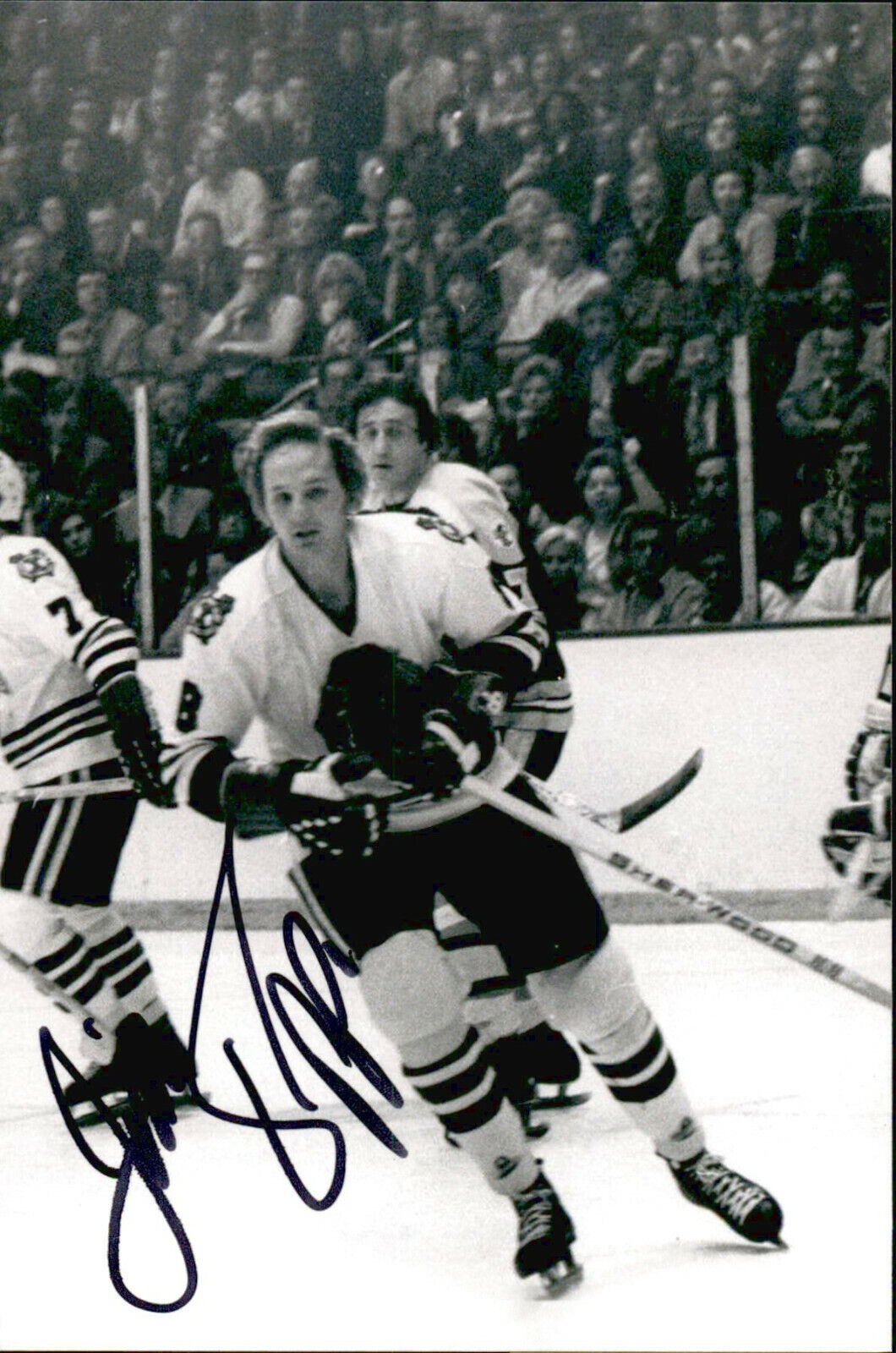 Jim Pappin SIGNED autographed 4x6 Photo Poster painting CHICAGO BLACKHAWKS #3