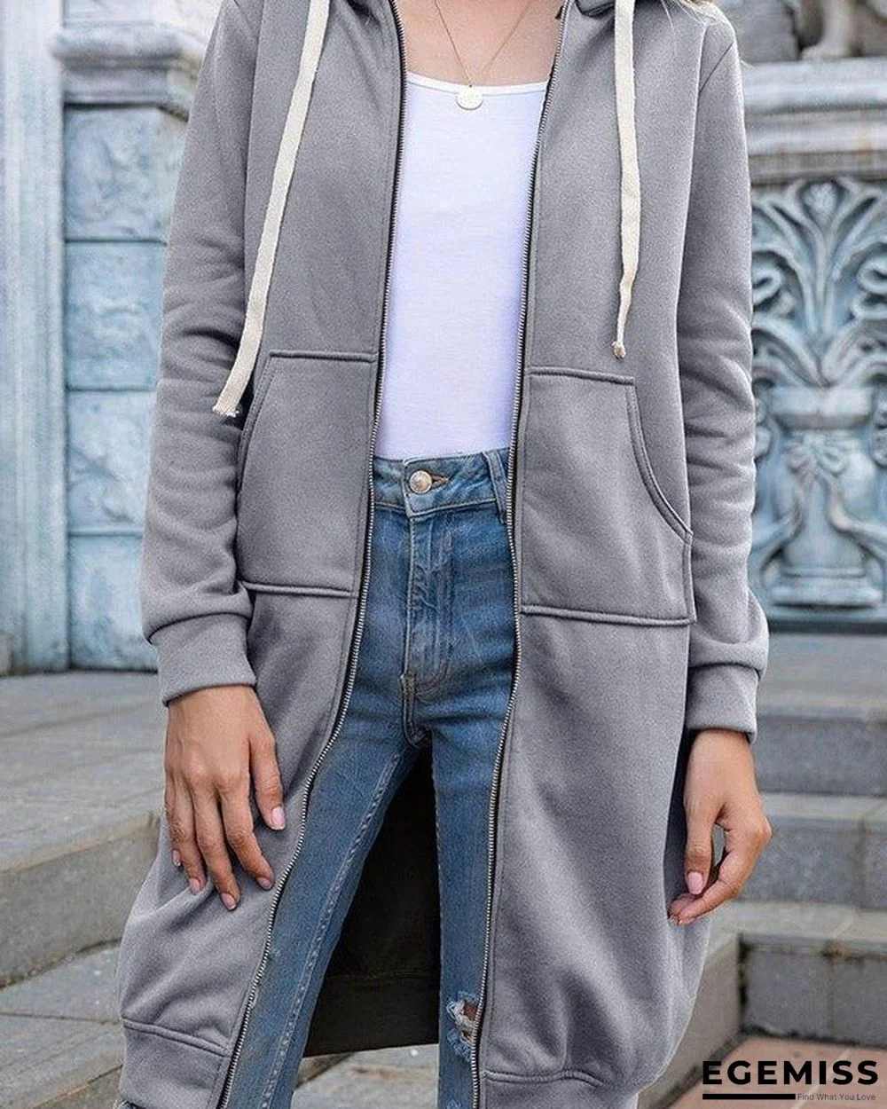 Casual Plain Loosen Outerwear | EGEMISS