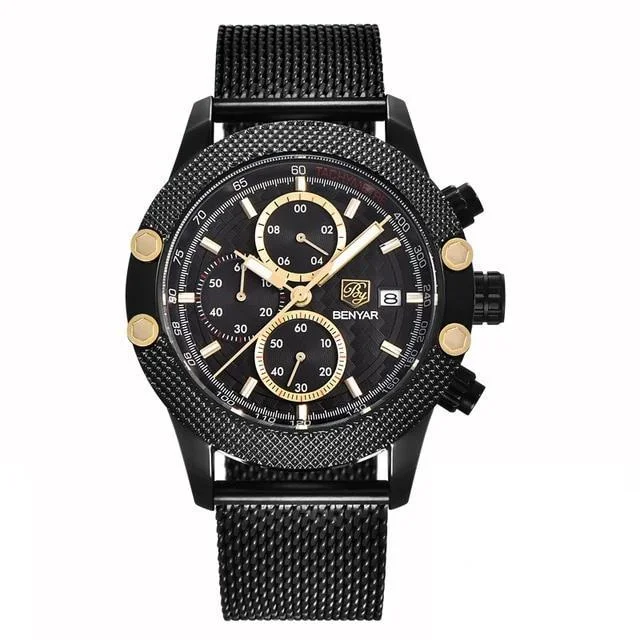 Obelisk Chronograph Stainless Steel Watch