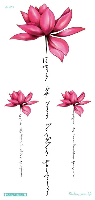 Free shipping colorful flower tree tattoo design temporary tribal sexy body tattoo sticker shoulder arm leg waterproof tattoo.