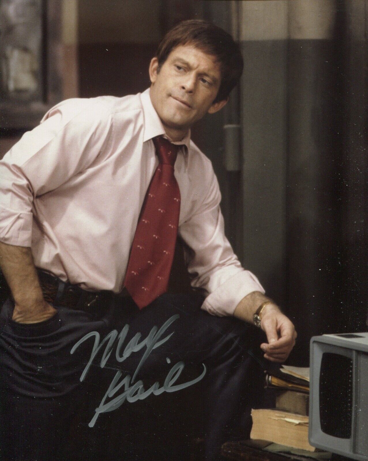 Barney Miller actor Max Gail signed 8x10 Photo Poster painting