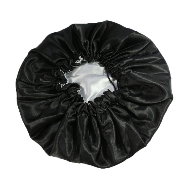 Silky Satin Sleep Bonnet - Adjustable Luxe Dual-Layer Nightcap