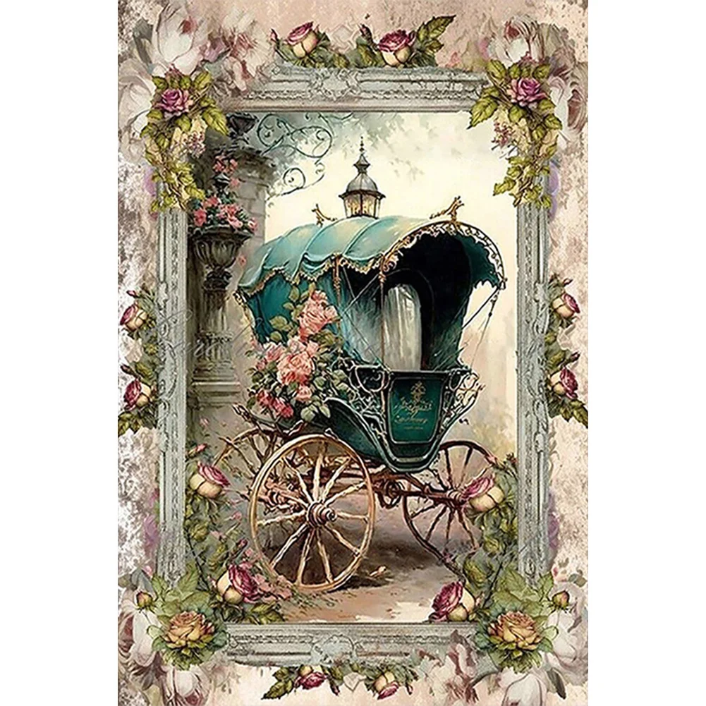 Partial AB Diamond Painting - Full Round Drill - Carriage(Canvas|45*65cm)