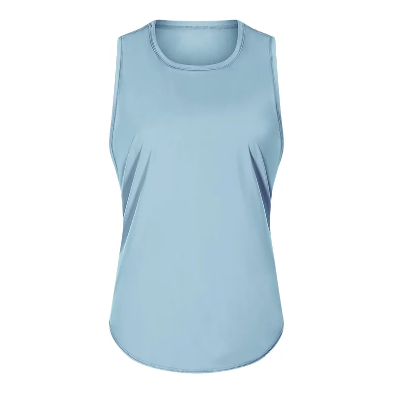 Frosty cyan sleeveless crop top workout on sale