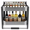 [US Local Warehouse] 2 Tier Pull Down Shelf Heavy Duty Cabinet Organizer for Kitchen Pots Pans