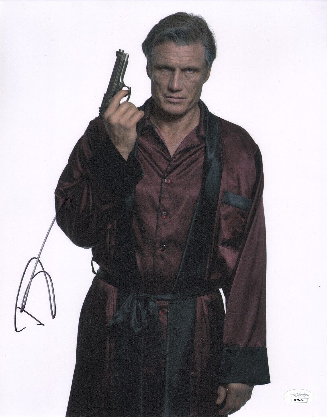 ~~ DOLPH LUNDGREN Authentic Hand-Signed The Expendables