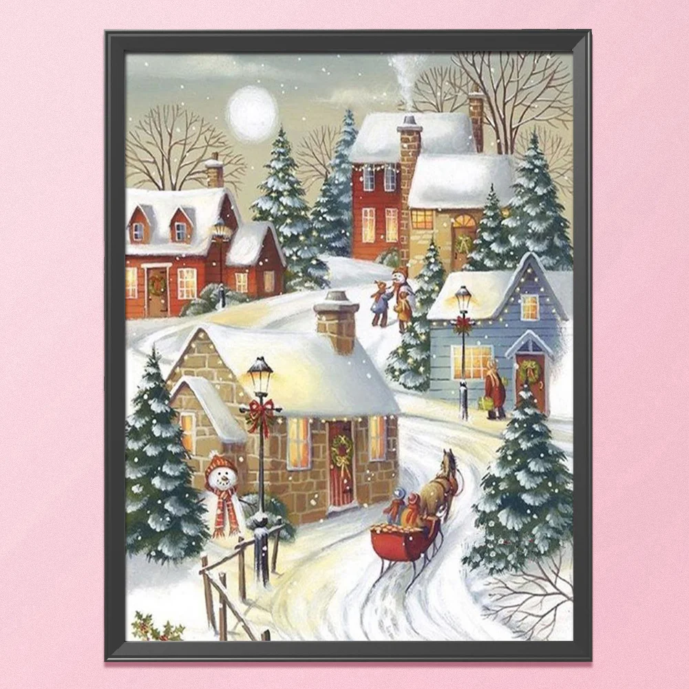 11ct 3-Strand Stampted Cross Stitch - Snow(50*40cm)