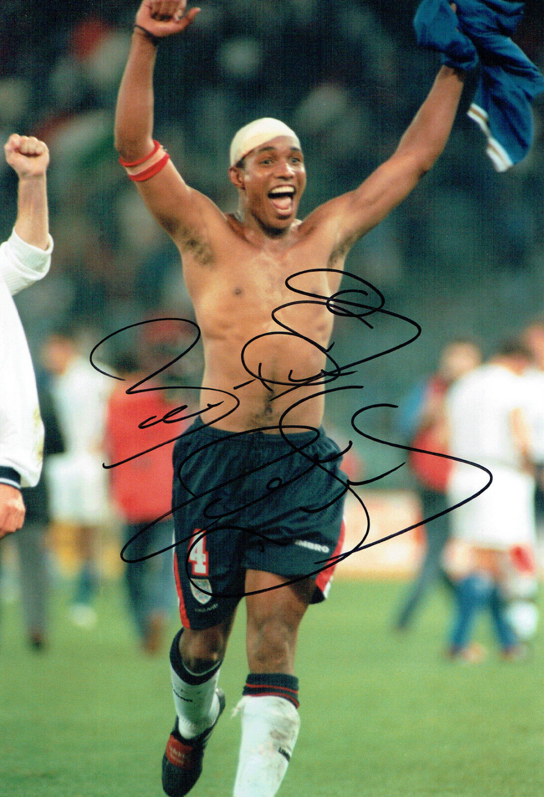 Paul INCE Signed Manchester United & England Autograph 12x8 Photo Poster painting AFTAL COA