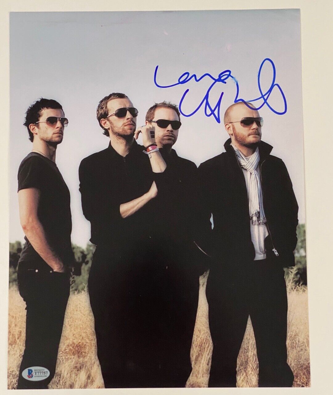 Chris Martin Signed Autographed 11x14 Photo Poster painting COLDPLAY BAS Beckett COA