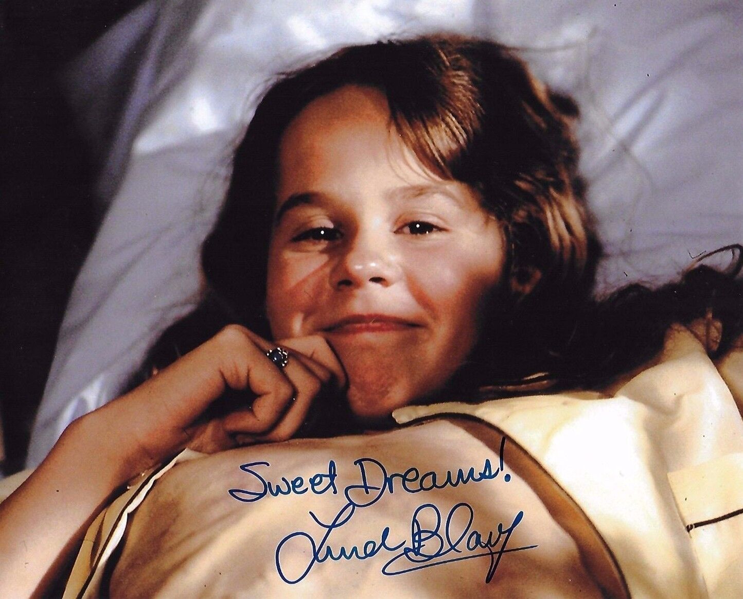 Linda Blair Signed 8x10 Photo Poster painting - REGAN from The Exorcist - RARE IMAGE! H316